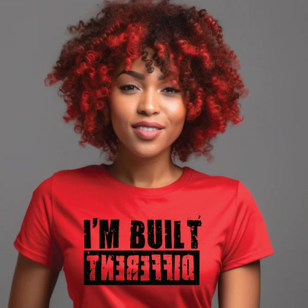 I'm Built Different Gildan Crewneck T-Shirt