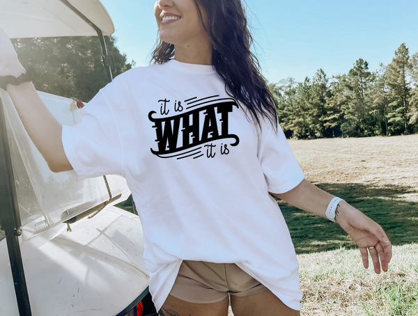 It is what it is Crewneck Gildan T-shirt