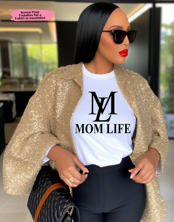 Mom Life Gildan crewneck T-shirt