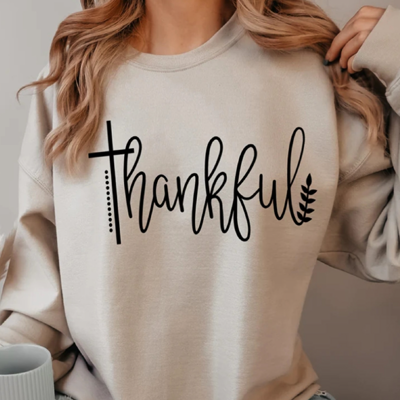 Thankful Gildan Crewneck T-Shirt